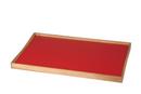 Turning Tray, L (38 x 51 cm), Noir/rouge