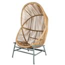 Fauteuil Hive, Weave small - Naturel, Vert poussiéreux