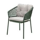 Chaise Ocean, Open soft Rope – Dark green, Natté - Sable