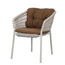 Chaise Ocean, Open soft Rope – Sand, Rise - Brun ambré