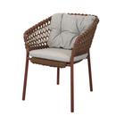 Chaise Ocean, Open soft Rope – Umber brown, Tissé - Marron clair