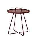 Table d'appoint On-the-move, Petit - H 54 cm x Ø 44 cm, Bordeaux