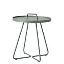 Table d'appoint On-the-move, Petit - H 54 cm x Ø 44 cm, Vert poussiéreux