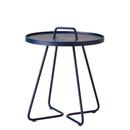 Table d'appoint On-the-move, Petit - H 54 cm x Ø 44 cm, Bleu nuit