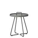 Table d'appoint On-the-move, Mini - H 47 cm x Ø 37 cm, Gris clair