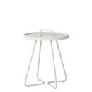 Table d'appoint On-the-move, Mini - H 47 cm x Ø 37 cm, Blanc