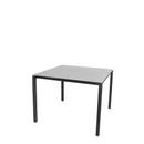 Table Pure, 100 cm x 100 cm, Gris béton, Gris lave