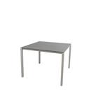 Table Pure, 100 cm x 100 cm, Basalt, Taupe