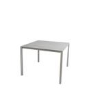 Table Pure, 100 cm x 100 cm, Gris béton, Taupe