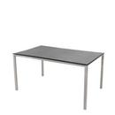 Table Pure, 150 cm x 90 cm, Noir fossile, Taupe