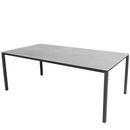 Table Pure, 200 cm x 100 cm, Gris fossile, Gris lave