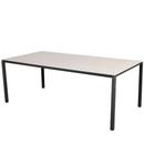 Table Pure, 200 cm x 100 cm, Sable de Toscane, Gris lave