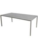 Table Pure, 200 cm x 100 cm, Gris béton, Taupe