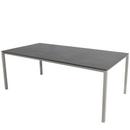 Table Pure, 200 cm x 100 cm, Noir fossile, Taupe