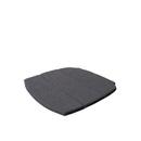 Coussin pour chaise Breeze, Coussin d'assise, Natté, Noir