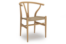 CH24 Wishbone Chair, Hêtre huilé, Paillage naturel
