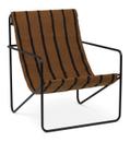 Lounge Chair Desert, Black / stripes