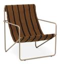 Lounge Chair Desert, Cashmere / stripes