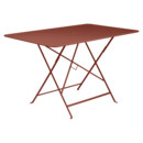 Table pliante Bistro , H 74 x L 117 x P 77 cm, Ocre rouge