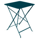 Table pliante Bistro , H 74 x L 57 x P 57 cm, Bleu acapulco