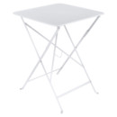 Table pliante Bistro , H 74 x L 57 x P 57 cm, Blanc coton