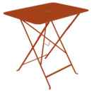 Table pliante Bistro , H 74 x L 77 x P 57 cm, Orange confite