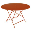 Table pliante Bistro ronde, H 74 x Ø 117 cm, Orange confite