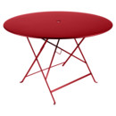 Table pliante Bistro ronde, H 74 x Ø 117 cm, Coquelicot