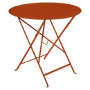 Table pliante Bistro ronde, H 74 x Ø 77 cm, Orange confite