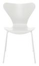 Série 7 chaise 3107, Frêne coloré, Blanc, Blanc