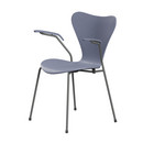Série 7 chaise 3207 New Colours, Frêne coloré, Bleu lavande, Silver grey