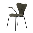 Série 7 chaise 3207 New Colours, Frêne coloré, Vert olive, Noir