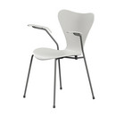 Série 7 chaise 3207 New Colours, Frêne coloré, Blanc, Silver grey