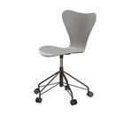 Série 7 Chaise de bureau pivotante 3117 / 3217 New Colours, Sans accotoirs, Laqué, Nine grey, Brown bronze