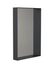 Unu Miroir rectangulaire, H 90 x L 60 cm, Noir mat