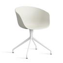 Chaise About A Chair AAC 20, Melange cream 2.0, Aluminium thermolaqué blanc