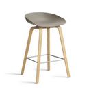 About A Stool AAS 32, Version cuisine: hauteur de l'assise 64 cm, Chêne laqué, Khaki 2.0