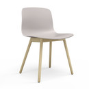 Chaise About A Chair AAC 12, Cream white, Chêne savonné