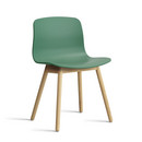 Chaise About A Chair AAC 12, Teal green 2.0, Chêne laqué