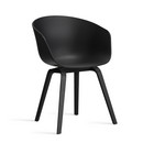 Chaise About A Chair AAC 22, Black 2.0, Chêne laqué noir