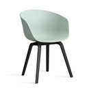 About A Chair AAC 22, Dusty mint 2.0, Chêne laqué noir