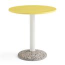 Table Ceramic , Bright yellow ceramic, Ø 70 cm