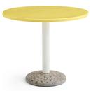 Table Ceramic , Bright yellow ceramic, Ø 90 cm