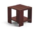 Table d'appoint Crate , Pin laqué rouge fer