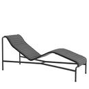 Chaise Longue Palissade , Anthracite, Avec coussin, Sans coussin pour la nuque