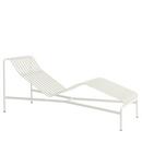 Chaise Longue Palissade , Blanc crème, Sans coussin, Sans coussin pour la nuque