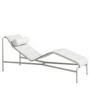 Chaise Longue Palissade , Gris ciel, Avec coussin, Avec coussin pour la nuque