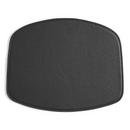 Coussin d'assise About A Chair , Pour AAC sans accoudoirs, Cuir Scozia, noir