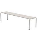 Banc Avanti, 48 x 199,5 cm, Muted White, Aluminium