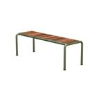 Banc Avanti, 48 x 129,5 cm, Vert olive, Cendre thermo